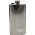 thumbnail image 2 of Stainless Steel Pocket Alcohol Liquor Flask in Etched Print, 2 of 5