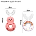 thumbnail image 2 of Cepillo de dientes en forma de U, paquete de cabezal de cepillo de dientes redondeados para niños, 2 of 5