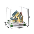 thumbnail image 2 of Versatile Clear Acrylic Display Case - Medium Square Box with Purple Risers and White Base 11" x 11" x 11" (A001-PR), 2 of 2