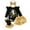 Black, variant on Piomll Outfit Sets for Girls Casual Long Sleeve Bodysuit Shorts 2 Pcs Kids Clothes