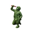 thumbnail image 2 of Small Detailed Miniature Green D Army Soldier Model - Military Decorative Delicate Ornament And Collectible Figurine For Desktop Decoration, Bookshelf Display, Diorama Scene, 2 of 6