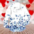 thumbnail image 4 of IWRICH Valentine's Day Dress Shirt for Men Vacation Stylish Casual Lapel Long Sleeve Heart Printed Button down Tops Blue S, 4 of 7