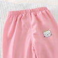 thumbnail image 4 of Avtoify Girls Pants Children's Small Prints Elastic Waist Slim Sports Thin Sweatpants Full Length Pants Kids, 4 of 5