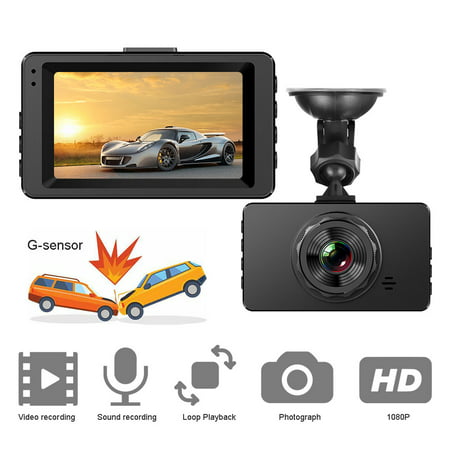 Auto DVR Camera 3 Inch Full HD 1080P Video Registrator Recorder G-Sensor Night vision Dash (Best Dash Cam Videos)