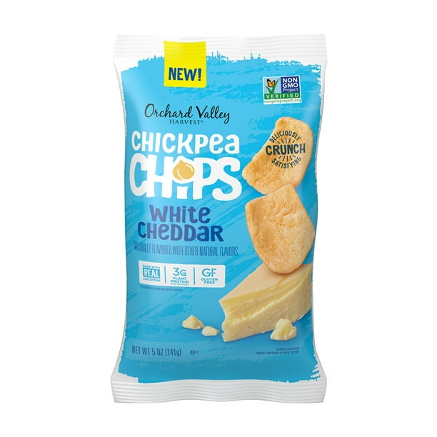 Orchard Valley Harvest White Cheddar Chickpea Chips, 5 oz