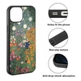 thumbnail image 2 of FINCIBO Soft Rubber Protector Cover Case for Apple iPhone 13 6.1" 2021 (NOT FIT Apple iPhone 13 mini 5.4" 2021/iPhone 13 Pro 6.1" 2021/iPhone 13 Pro Max 6.7" 2021), Gustav Klimt Flower Garden, 2 of 5