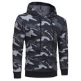 thumbnail image 4 of Camo Hoodie Men Pullover Camouflage Hooded Long Sleeve Ribbed Tether Sweatshirt Fall Winter Warm Combat Military Sweatshirts for Men, 4 of 5