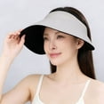 thumbnail image 5 of Wide Brim Sun Visor Hat for Women & Men, UPF 50+ UV Protection, Foldable Lightweight Sun Hat for Beach, Golf, Hiking and Outdoor Activities (Size/Colour as Pictured), 5 of 5