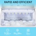 thumbnail image 5 of Portable Compact Electric Ice Cube Maker Machine, Automatic Countertop Ice Cube Maker Machine with Ice Scoop & Basket, Fast Ice Maker 44lb in 24 Hours, Self-Cleaning Ice Maker for Office Bar, T139, 5 of 15