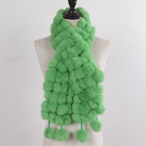 Bufanda de piel de conejo 2023 auténtica para mujer, bufanda cálida de invierno, venta al por mayor, 100% qiuyongming unisex