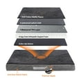 thumbnail image 4 of PayUSD Dog Bed for Extra Large Dogs Waterproof Thick Dog Beds Big Orthopedic Dog Beds with Removable Double Layer Washable Cover for Jumbo Dogs Pet Bed Mat Egg-Crate Foam, 2XL(47"X30"X4"), Gray, 4 of 8