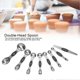 thumbnail image 2 of Measuring Spoon Set Double Head Magnetic Scoop with Black Handle for Baking Seasoning, 2 of 4