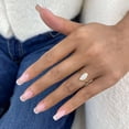 thumbnail image 3 of vylahjewellery Minimalist Marquise Cut Engagement Ring Vermeil Yellow Gold Wedding Promise Ring Moissanite Stackable Bridal Jewelry Unique Proposal Ring For Women, 3 of 6