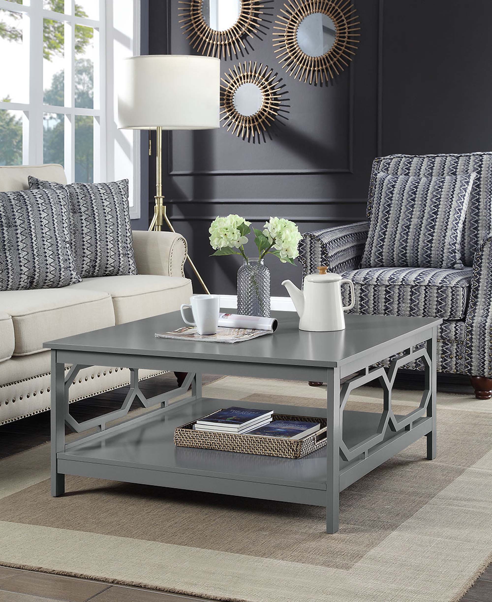 Convenience Concepts Omega Square 36" Coffee Table, Multiple Finishes