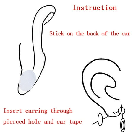 

6sheets Ear Lobe Tape Invisible Lift Support Prevent Stretched Torn Protective
