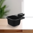 thumbnail image 4 of GAXIRE 2Pcs Clip On Container for Table Black ABS Rotatable Waste Disposal Desk Trash Can, 4 of 8