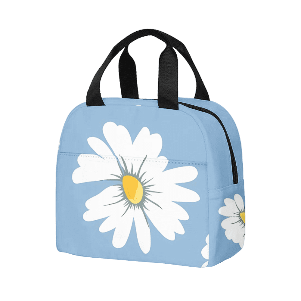Daisy Lunch Bag for Boys Girls, Reusable Insulated Lunch Box for Women