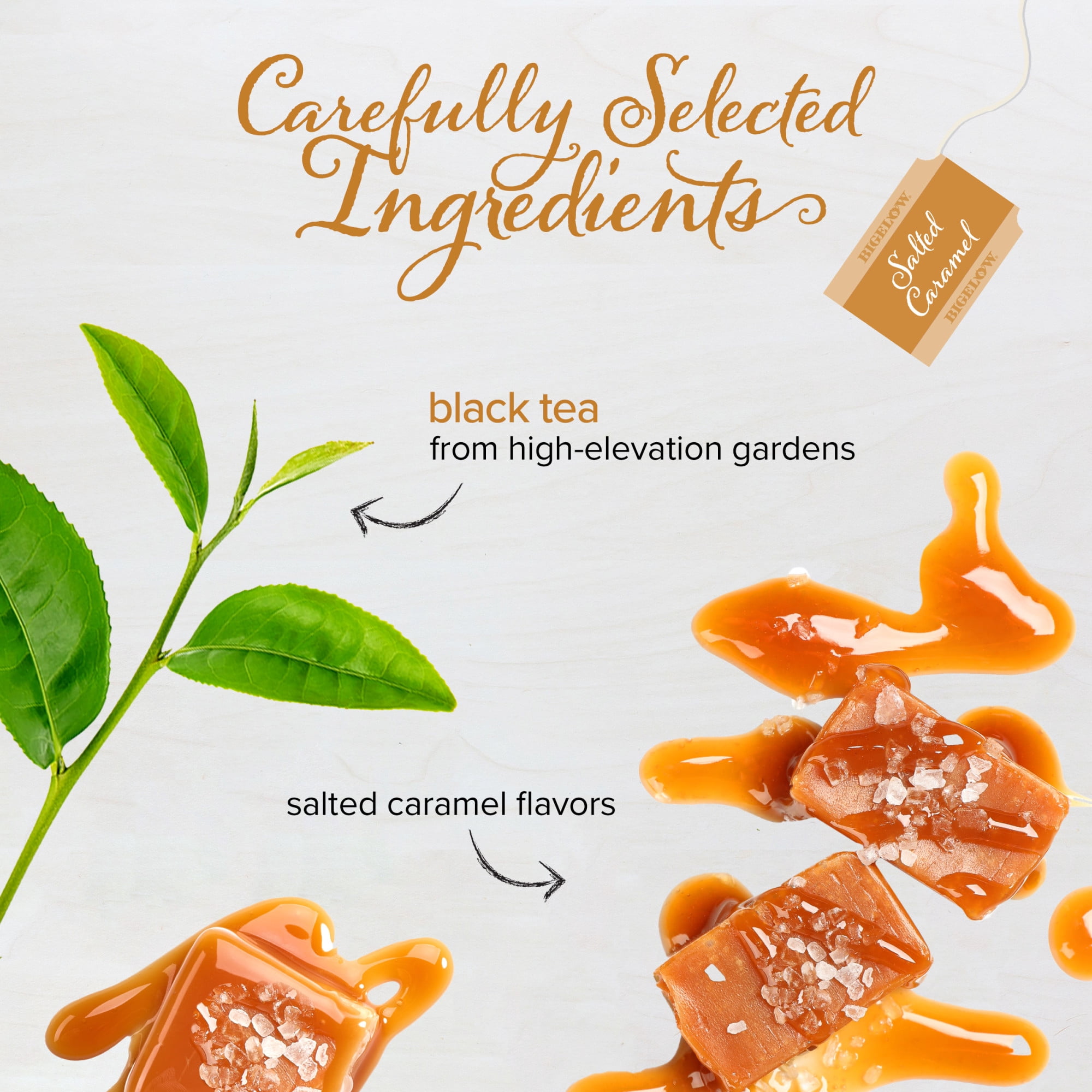(3 pack) Bigelow Salted Caramel, Black Tea Bags, 18 Count