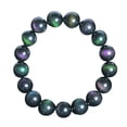 thumbnail image 1 of 1 pulsera elástica de piedras preciosas de Borgoña con cuentas de 6, 8 y 10 mm, adecuada para regalos de cumpleaños para hombres y niñas, 1 of 5