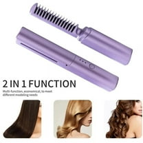 2In1 Wireless Professional Hair Straightener Curler Comb Fast Heating Negative Ion Str y9674