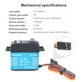 thumbnail image 2 of Kits de servo digital de alto torque a prueba de agua de 35 kg para 1/10 1/8 RC Car (Azul) Likrtyny Para estrenar, 2 of 9