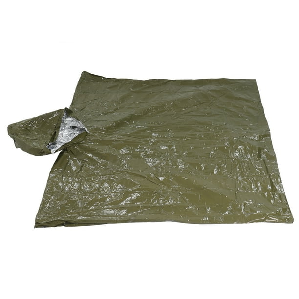 Poncho impermeable para exteriores, poncho de emergencia, impermeable, ropa impermeable de emergencia, impermeable portátil reutilizable, resultados impresionantes