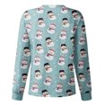 thumbnail image 3 of Dvkptbk Blouse de Noël pour Femmes, Vêtements d'Infirmière, Uniforme de Travail avec Poches, Mode Décontractée, Col Rond, Manches Courtes à Cordon, 3 of 3
