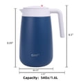 thumbnail image 3 of Jarra térmica para café gINT 1.6L 304 de acero inoxidable azul, 3 of 9