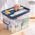 thumbnail image 3 of Caja de medicamentos pequeña de varias capas, caja de almacenamiento de medicamentos familiares, caja de medicamentos for el hogar, botiquín médico de primeros auxilios grande de gran capacidad, 3 of 5