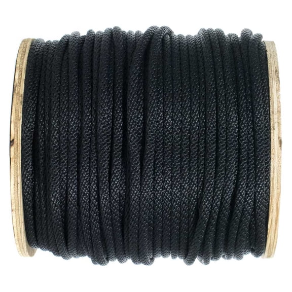 Golberg Solid Braid Black or White Nylon Rope 1/8-inch, 3/16-inch, 1/4-inch, 5/16-inch, 3/8-inch, 1/2-inch - Various Lengths