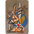thumbnail image 1 of Placa Metal Vintage para Niña Pintura Hierro Rectangular Arte Pared Del 30x40cm, 1 of 9