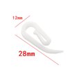 thumbnail image 1 of 100 piezas de accesorios de cortina de 6 formas gancho de cortina de plástico blanco de porcelana ZefeiWu 8390614308442, 1 of 1