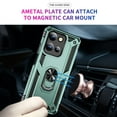 thumbnail image 3 of Case for Motorola Moto G (2025), Military Grade Protection Shockproof Non-Slip Cover with Metal Rotatable Ring Stand, Magnetic Car Mount Holder Fashion Case for Motorola Moto G (2025), Darkgreen, 3 of 7