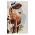 thumbnail image 5 of Cows Grassland Black Out Curtains 72 Inch Length Curtains for Sliding Glass Doors Bedroom Living Room 2 Pack, 5 of 6