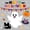 A White Black Orange, variant on Manfei Cartoon Ghost Bed Sheets,Dark Aesthetic Halloween Full Size Sheets,4 Pieces,1 Flat Sheet,1 Fitted Sheet and 2 Pillowcases