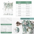 thumbnail image 6 of Sage Green Eucalyptus Balloon Curtains for Windows, Bedroom Curtains 54 Inch Length, Spring Floral Botanical Watercolor Tie Up Curtains Panels Thermal Insulated Bathroom Curtains Window 42"x54", 6 of 8