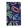 thumbnail image 7 of XMXT Japanese Noren Doorway Room Divider Curtain,Neon Style Video Game Print Restaurant Closet Door Entrance Kitchen Curtains, 34 x 56 inches, 7 of 7