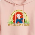 thumbnail image 3 of Disney Princess - My Life My Way - Juniors Cropped Pullover Hoodie, 3 of 5