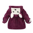 thumbnail image 4 of Hicidod Fleece Jacket Girls Autumn Winter Cute Hooded Furry Faux Fur Coat Warm Fashion Windproof Snowsuit Outwear, 4 of 6
