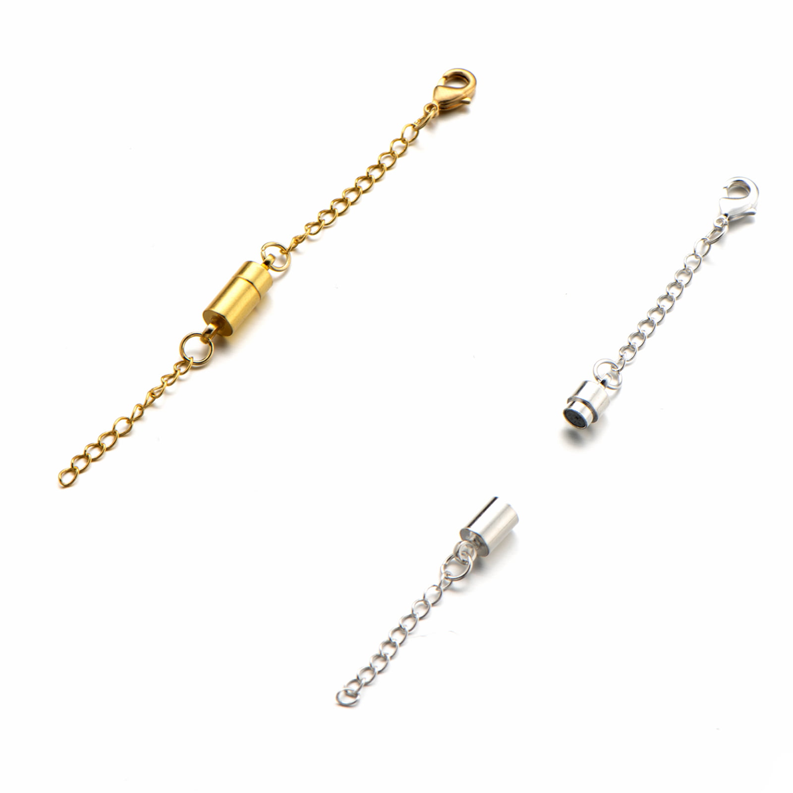 Set Of 5 Magnetic Platinum Plated Clasp Necklace/Bracelet/Belt 