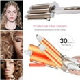 thumbnail image 3 of 3 Barrel Hair Curling Iron Wand Hair Curler Upgrade Ceramic Hair Waver Hair Styling Tools Curling Iron Quick Heating Temperature Adjustable for Long or Short Hair (25 mm), 3 of 9