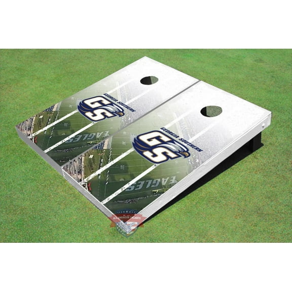 Georgia Southern University "GS" Stadium Long Strip Themed Cornhole Boards
