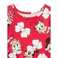 thumbnail image 3 of Minnie Mouse & Friends Toddler Girls Allover Print Dress with Long Sleeves, Sizes 12M-5T, 3 of 5