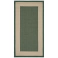 thumbnail image 2 of Safavieh Courtyard Justine Bordered Indoor/Outdoor Area Rug, Dark Green/Beige, 4' x 5'7", 2 of 14