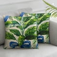 thumbnail image 3 of BANET Set of 2, Short Plush Leaves Pillow Cover for Home, Sofa, , . 12x12in, 3 of 7