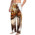 thumbnail image 2 of Balery Cartoon Cheetah With Attitude print Men's Pajama Pants,Ultra Lightweight Pjs,Lounge Pant-XX-Large, 2 of 9