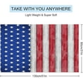 thumbnail image 3 of Bath Towel, Quick Dry, for Wooden American Flag Beach Towel for Travel, Swim, Pool, Camping, Outdoors and Sports Towel Lightweight, Compact and Sand Free 31x51 Inch, 3 of 13
