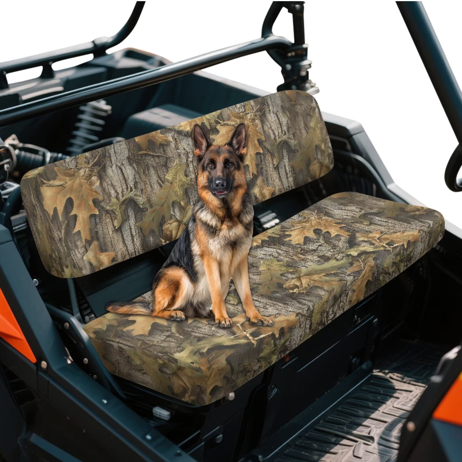 Uorisanigo UTV Seat Cover for Mule Seats Accessories Parts Non-Slip Camo Hunting Forest UTV Bench Seat Cover Cushion for Kawasaki Mule 3010 4x4 Hardwoods Green HD 2004-2008