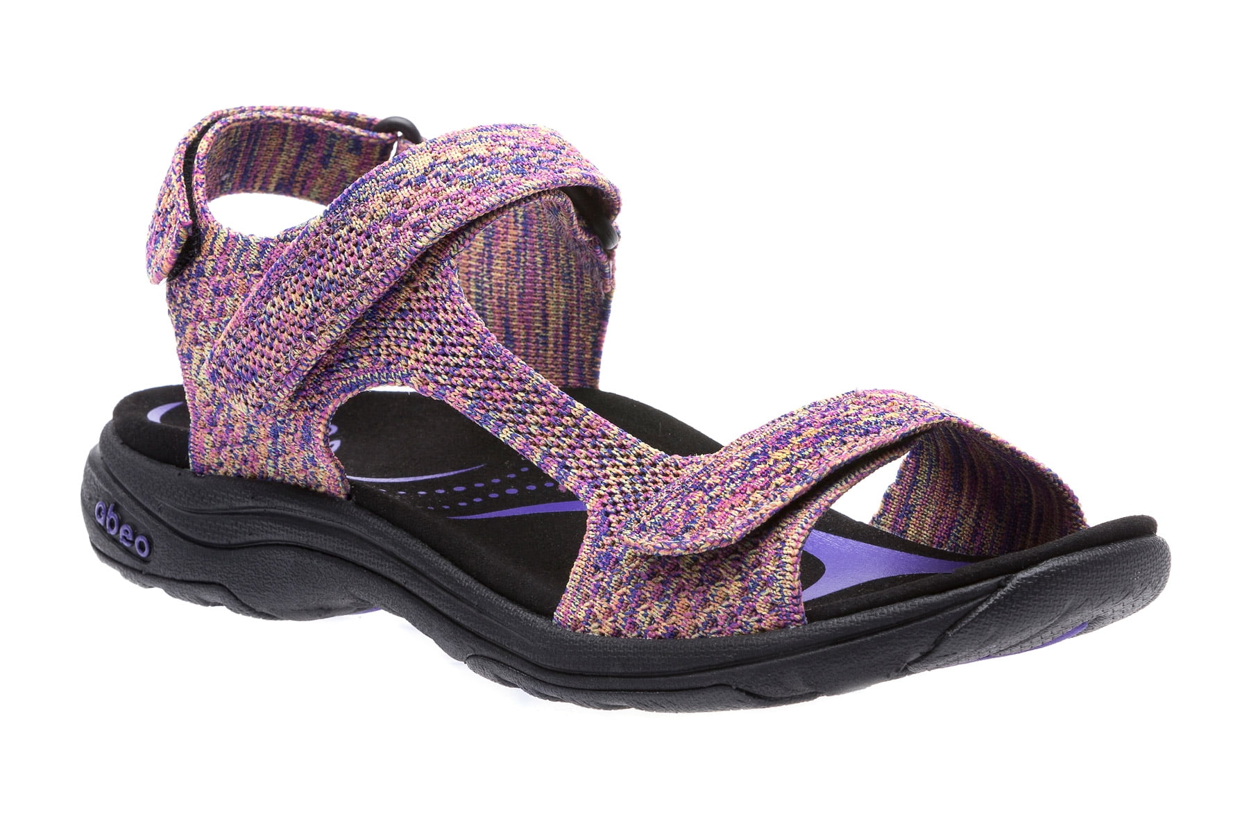 ABEO Women's Gabi Neutral - Low Heel Sandals in Black - Walmart.com