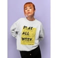 thumbnail image 2 of Play All Week Women Sweatshirt, Female Medium, 2 of 4